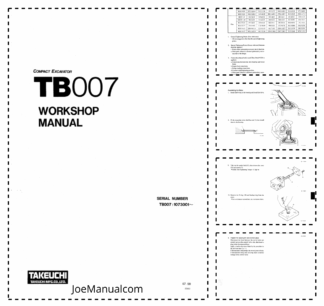 Takeuchi TB007 Excavator Service Manual