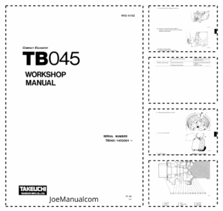 Takeuchi TB045 Excavator Workshop Manual