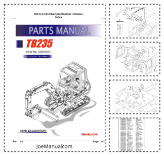 Takeuchi TB235 Excavator Parts Catalog