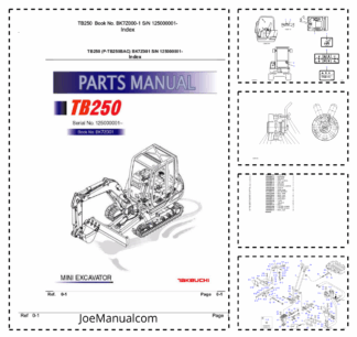 Takeuchi TB250 Excavator Parts Manual