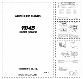 Takeuchi TB45 Compact Excavator Workshop Manual