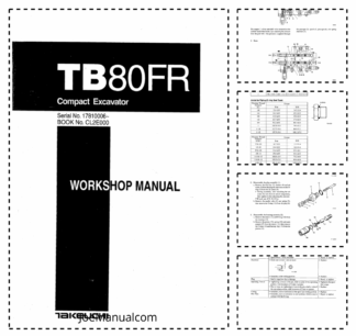 Takeuchi TB80FR Excavator Workshop Manual CL2E000