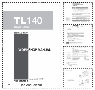 Takeuchi TL140 Track Loader Workshop Manual
