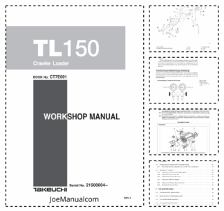 Takeuchi TL150 Track Loader Workshop Manual