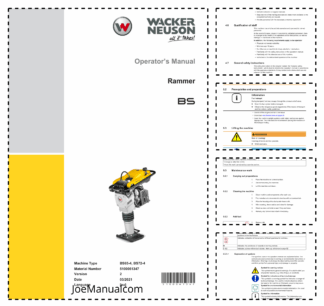 Wacker Neuson BS72-4 Tamper-Compactor Operators Manual