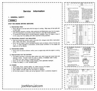 Yanmar JCB L40AE 48AE 60AE 70AE 75AE 90AE 100AE Engine Service Manual 9806/3075