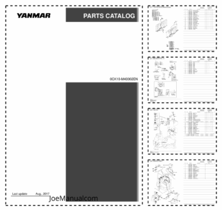 Yanmar VIO35-3 Excavator Parts Manual