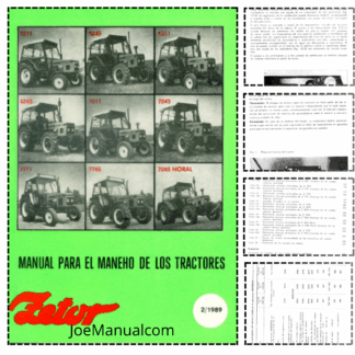 Zetor 5211 5245 6211 5245 7211 7245 7711 7745 7245 Tractors Operation Manual ES