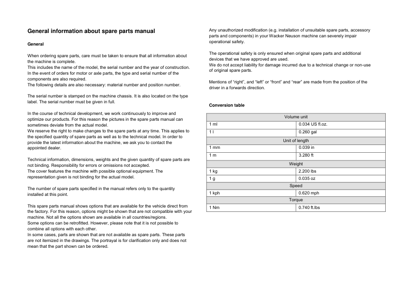 Wacker Neuson WL50 USA Wheel Loader Parts Catalog - Image 7
