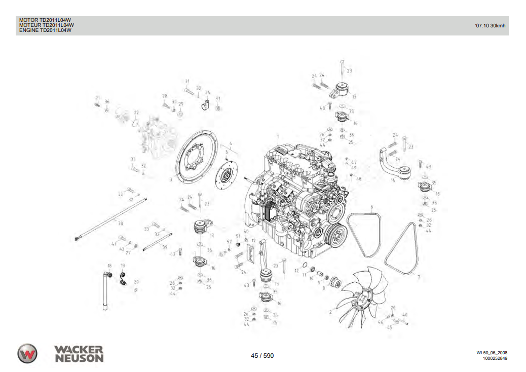Wacker Neuson WL50 USA Wheel Loader Parts Catalog - Image 8