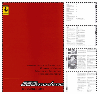 Ferrari 360 Modena Workshop Manual Vol 2
