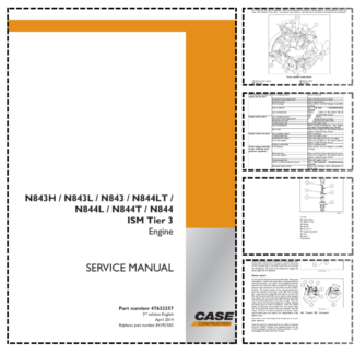 CASE N843H N843L N843 N844LT N844L N844T N844 ISM Tier 3 Engine Service Manual