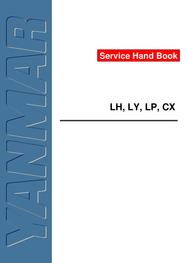 Yanmar LH LY LP CX Marine Diesel Engine Service Handbook
