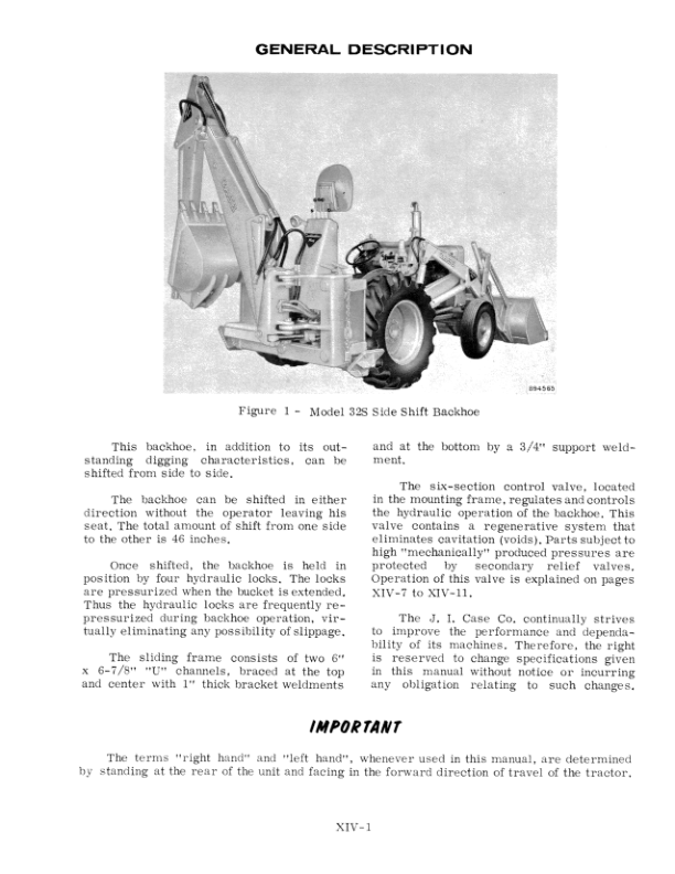 CASE 328 Backhoe Service Manual - Image 7