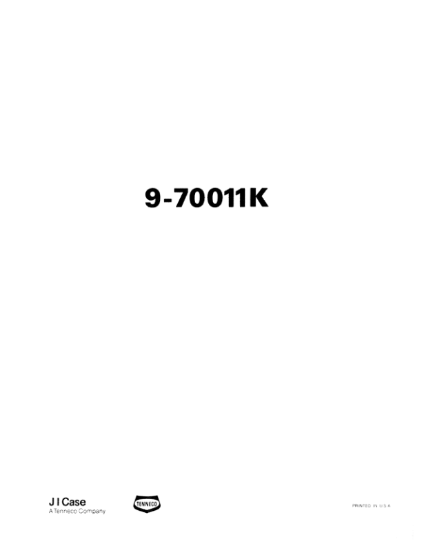 CASE 328 Backhoe Service Manual - Image 2