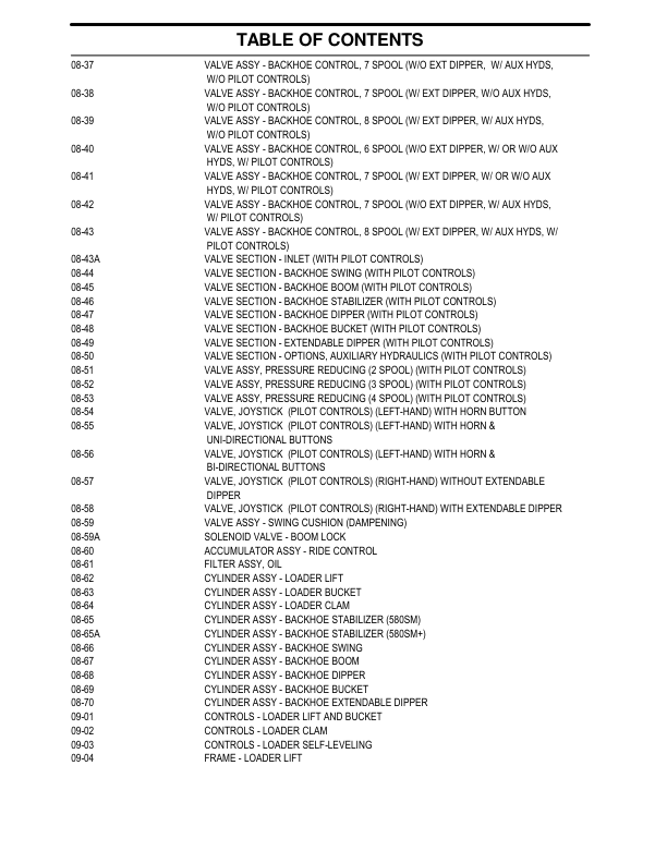 CASE 580 Super M 580 Super M+ Series 2 Backhoe Loader Parts Catalog 79043NA - Image 8