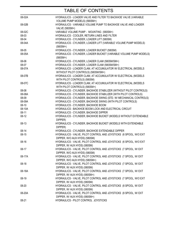 CASE 580 Super M 580 Super M+ Series 3 Backhoe Loader Parts Catalog 87632284NA - Image 11