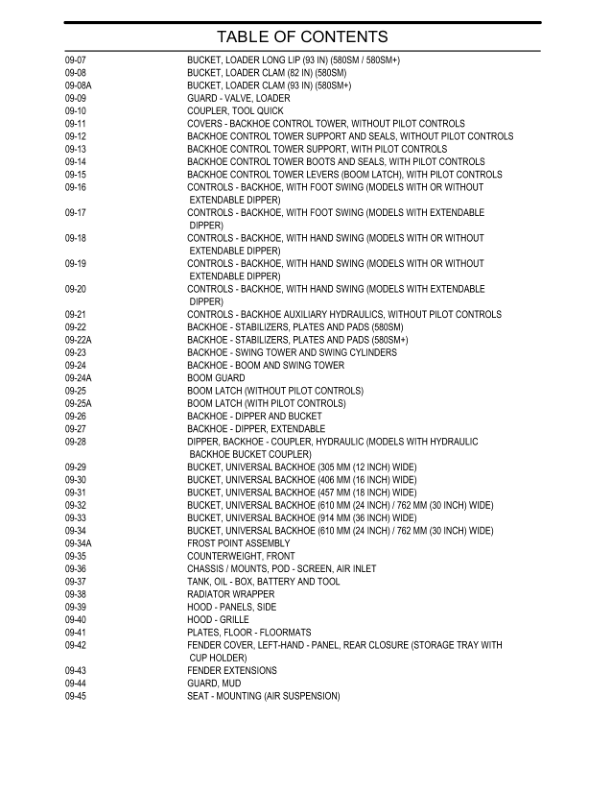 CASE 580 Super M 580 Super M+ Series 3 Backhoe Loader Parts Catalog 87632284NA - Image 3