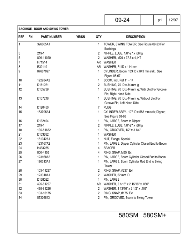 CASE 580 Super M 580 Super M+ Series 3 Backhoe Loader Parts Catalog 87632284NA - Image 16
