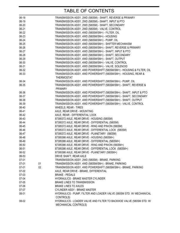 CASE 580 Super M 580 Super M+ Series 3 Backhoe Loader Parts Catalog 87632284NA - Image 10