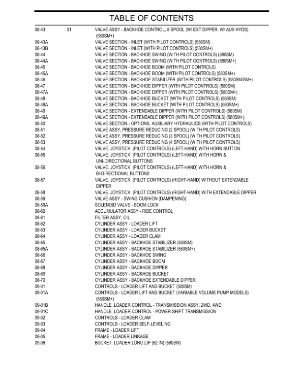 CASE 580 Super M 580 Super M+ Series 3 Backhoe Loader Parts Catalog 87632284NA - Image 13
