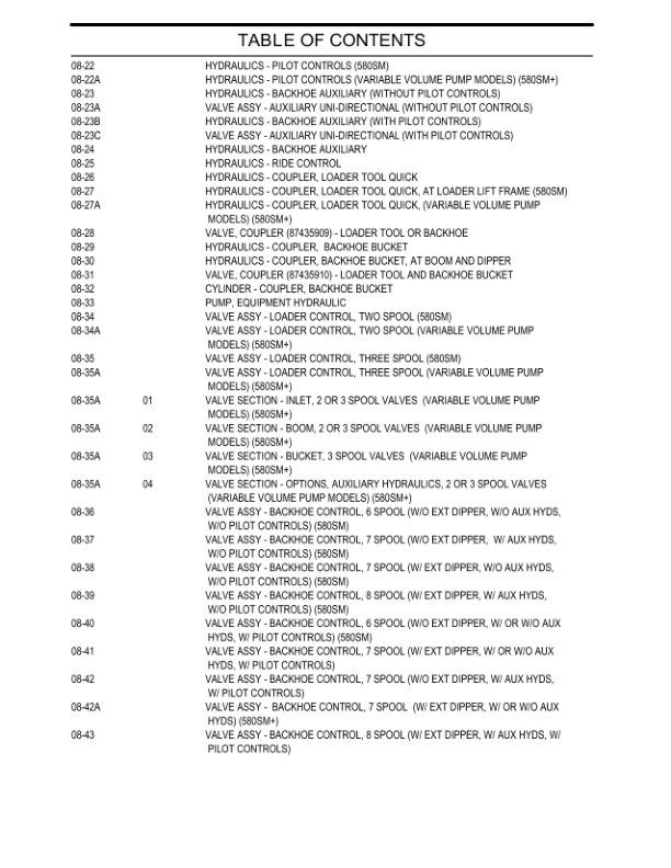 CASE 580 Super M 580 Super M+ Series 3 Backhoe Loader Parts Catalog 87632284NA - Image 12