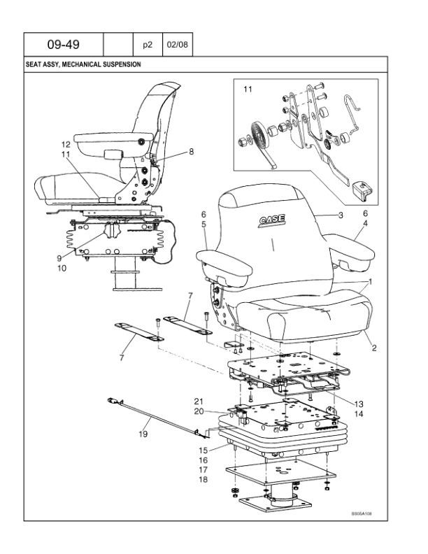 CASE 580 Super M 580 Super M+ Series 3 Backhoe Loader Parts Catalog 87632284NA - Image 17