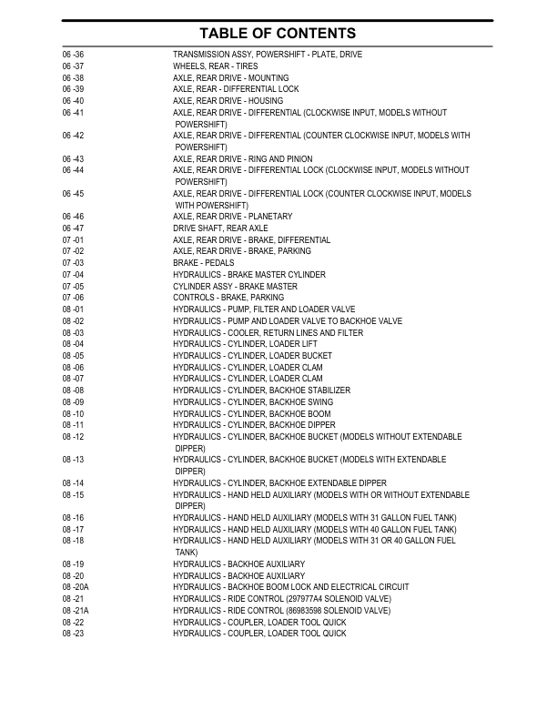 CASE 580 Super M Backhoe Loader Parts Catalog 7-6091NA - Image 6