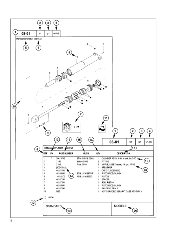 CASE 580 Super M Backhoe Loader Parts Catalog 7-6091NA - Image 3