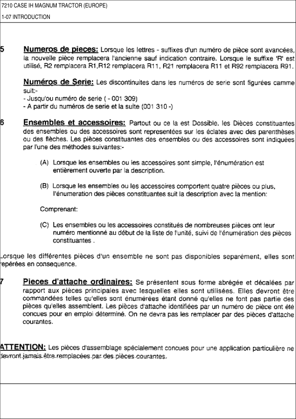 CASE 7210 7220 Magnum Tractor Parts Catalog EU - Image 3