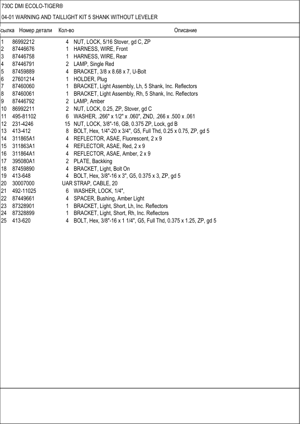 CASE 730C DMI Ecolo-Tiger Parts Catalog - Image 3