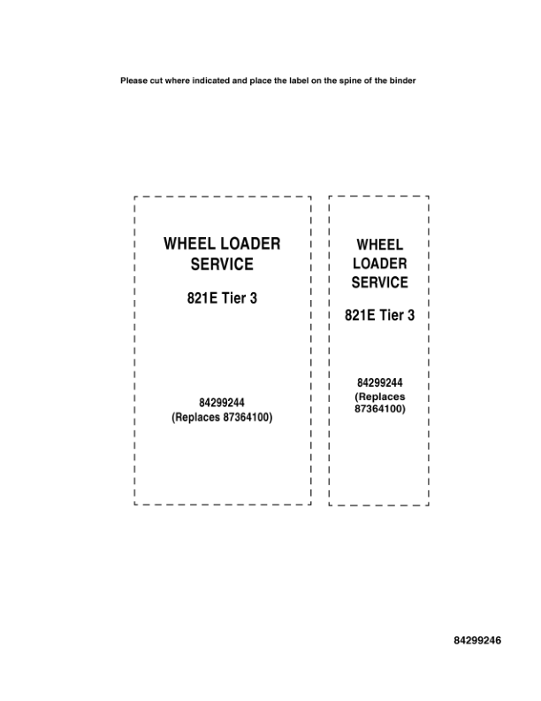 CASE 821E Tier 3 Wheel Loader Service Manual 84299244 - Image 3