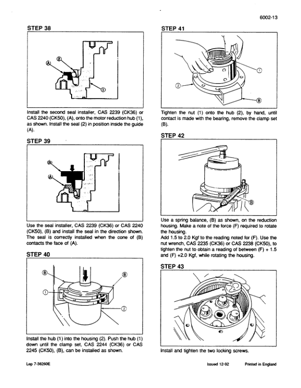 CASE CK36 CK50 Excavators Service Manual 738181GB - Image 3