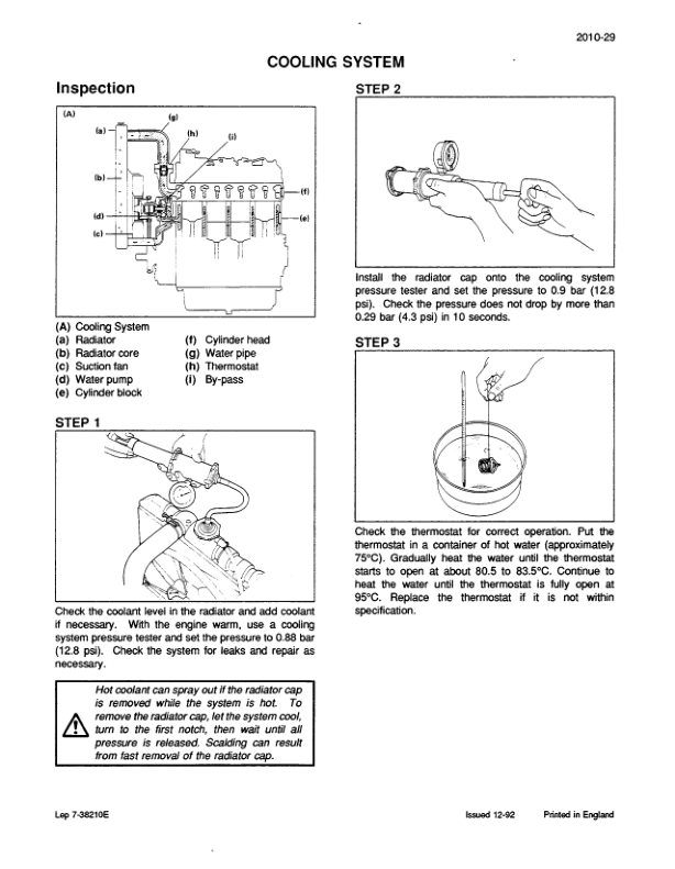 CASE CK36 CK50 Excavators Service Manual 738181GB - Image 10