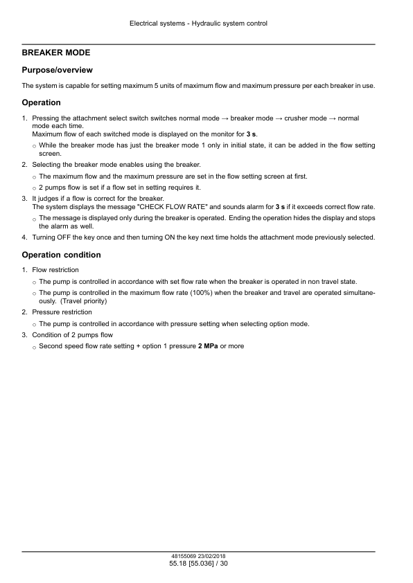 CASE CX290D Crawler Excavator Service Manual 48155069 EU Market - Image 13