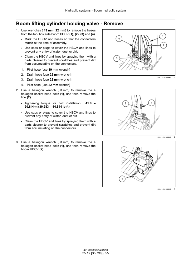 CASE CX290D Crawler Excavator Service Manual 48155069 EU Market - Image 8
