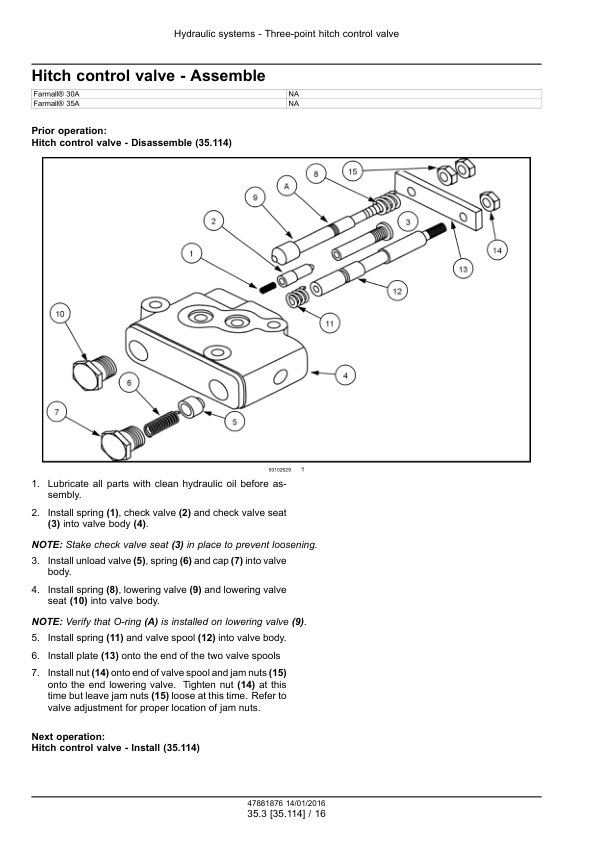 CASE Farmall 30A 35A Tier 4B Compact Tractor Service Manual NA - Image 13