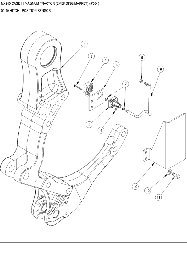 CASE MX240 Magnum Tractor Parts Catalog Printed Book - Image 10