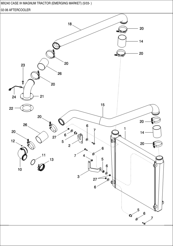 CASE MX240 Magnum Tractor Parts Catalog Printed Book - Image 5