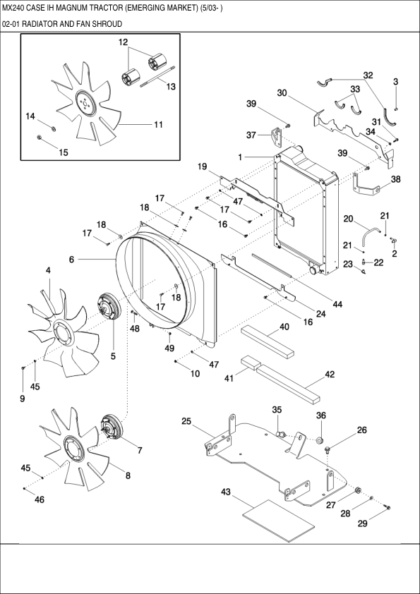 CASE MX240 Magnum Tractor Parts Catalog Printed Book - Image 2