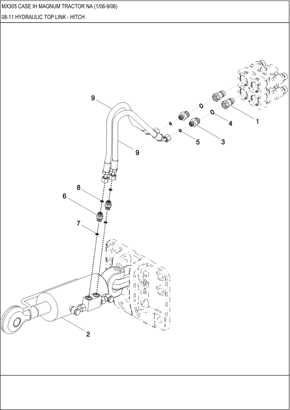 CASE MX305 Magnum Tractor Parts Catalog Printed Book - Image 2