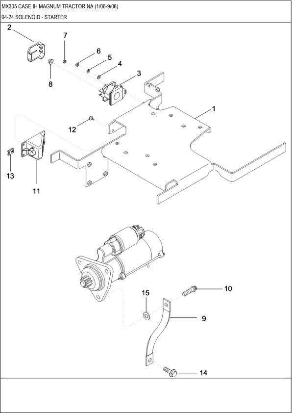 CASE MX305 Magnum Tractor Parts Catalog Printed Book - Image 10