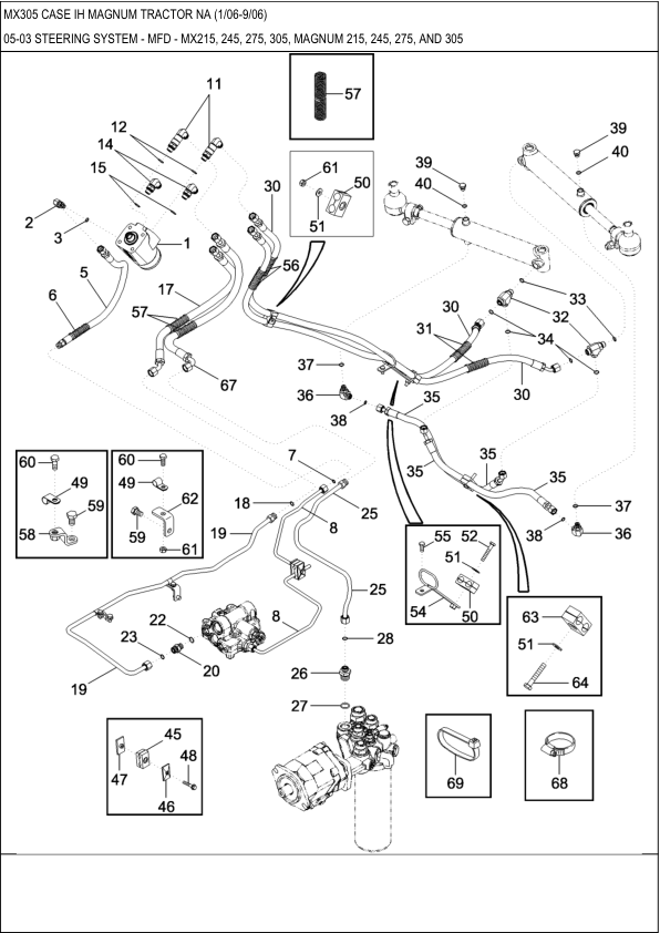 CASE MX305 Magnum Tractor Parts Catalog Printed Book - Image 8