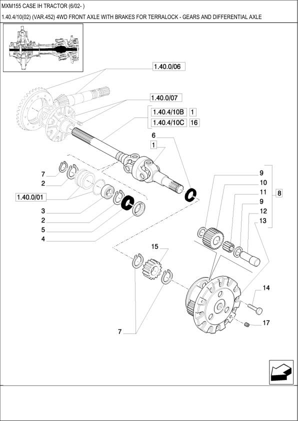 CASE MXM155 Tractor Parts Catalog - Image 6