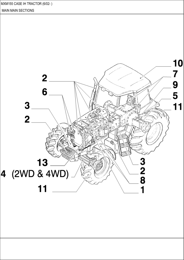 CASE MXM155 Tractor Parts Catalog - Image 2
