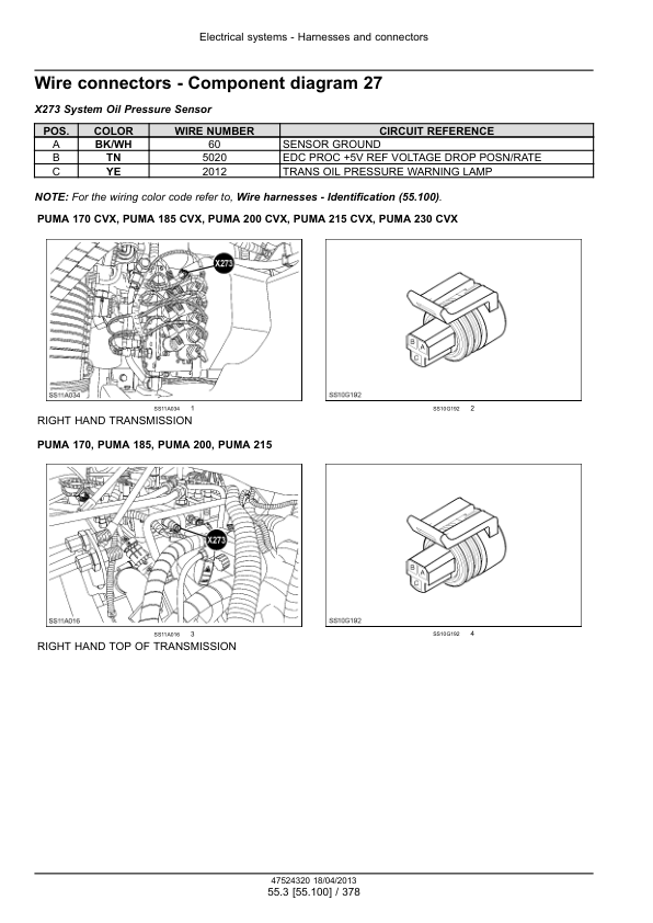 CASE PUMA 170 185 200 215 230 CVX Tractor Service Manual 47524320 - Image 13