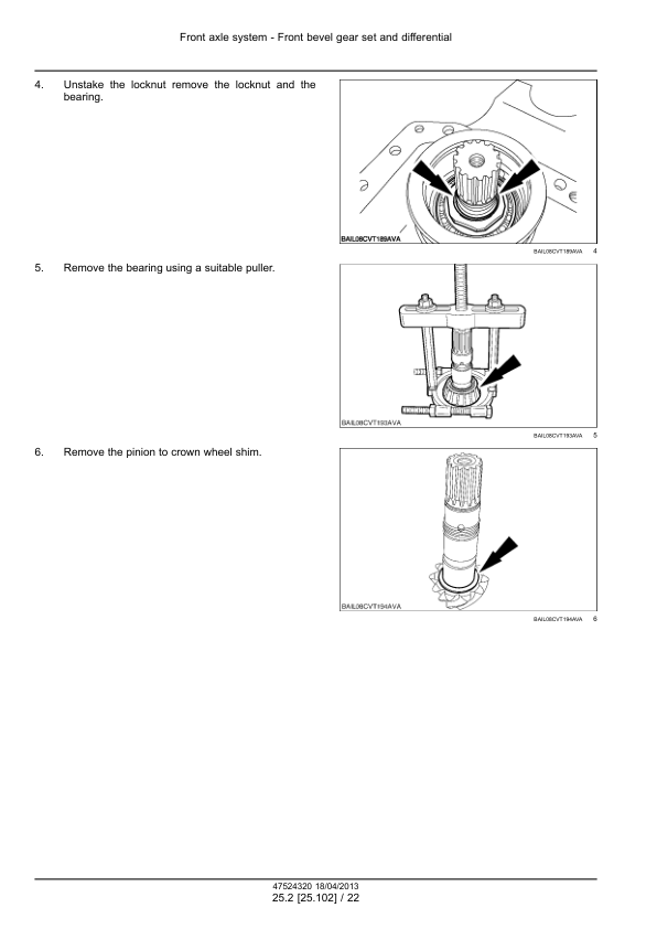 CASE PUMA 170 185 200 215 230 CVX Tractor Service Manual 47524320 - Image 15