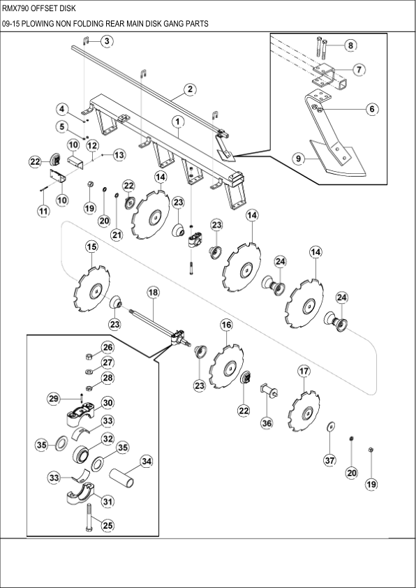 CASE RMX370 22ft Tandem Disk Parts Catalog - Image 7
