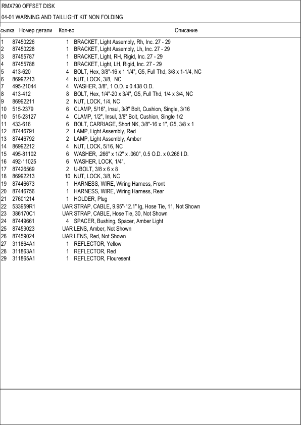 CASE RMX370 22ft Tandem Disk Parts Catalog - Image 3