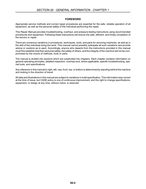 CASE SBX520 530 540 550 Baler Service Manual - Image 4